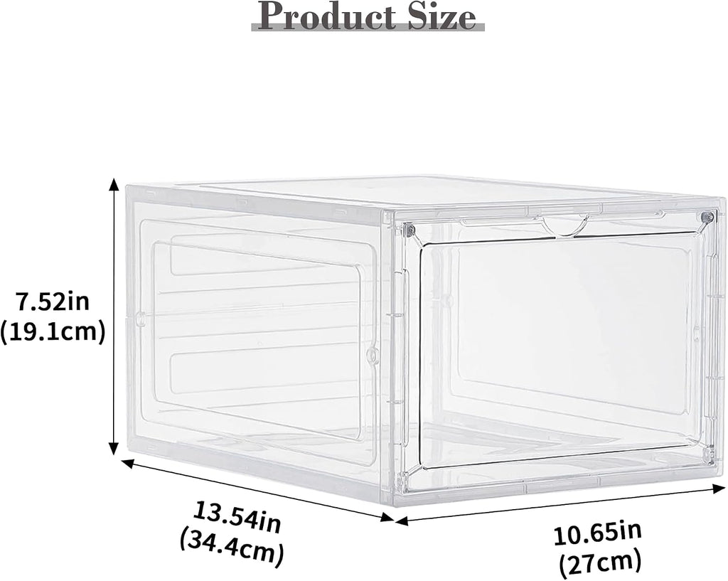 6 Pack 19Qt Clear Stackable Storage Bins