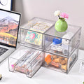 6 Pack 4.4in Clear Acrylic Makeup Storage Drawers