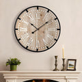 24" Wood Roman Numeral Farmhouse Clock