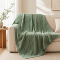 50x60 Sage Green Chenille Throw