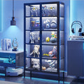 71" LED Glass Display Cabinet with Adjustable Shelves