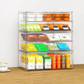 6 Pack Clear Acrylic Stackable Storage Drawers