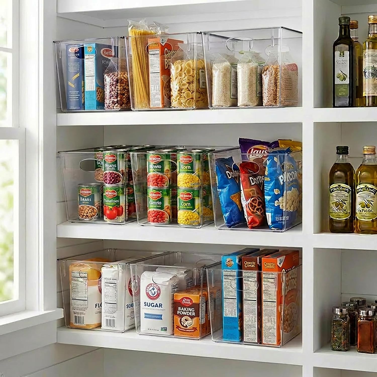 4 Pack Extra Large Clear Storage Bins