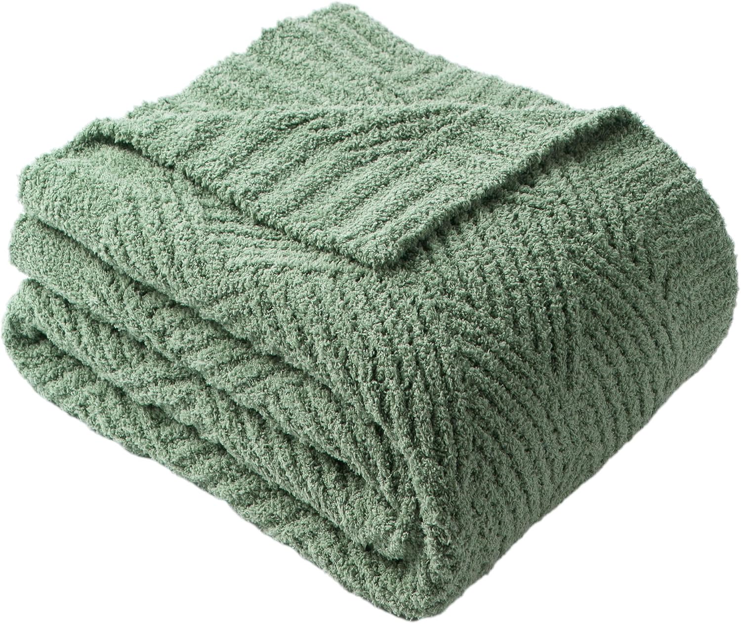 50x60 Sage Green Chenille Throw