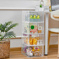 6 Pack 19Qt Clear Stackable Storage Bins