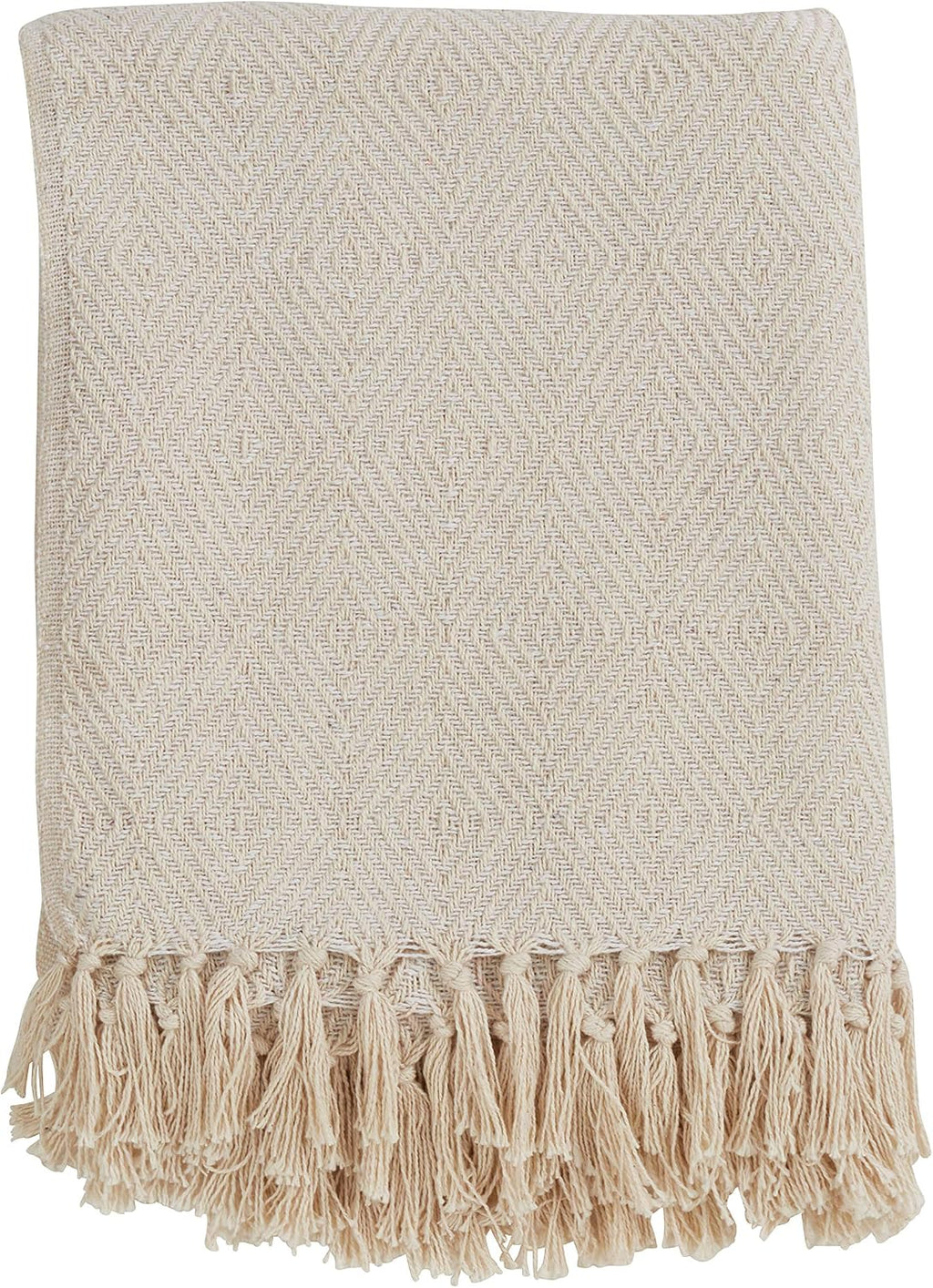 Soft Cotton Diamond Weave Throw