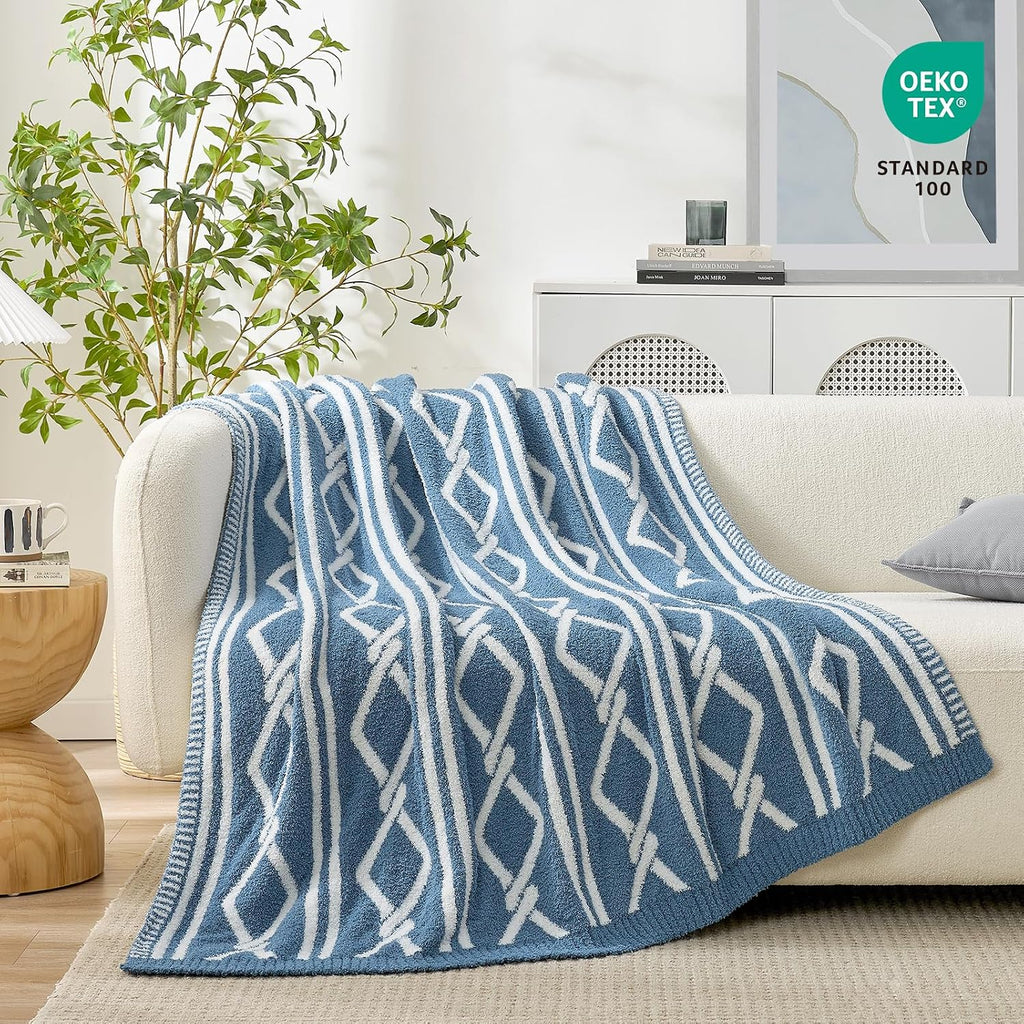 50x60 Geometric Reversible Boho Throw