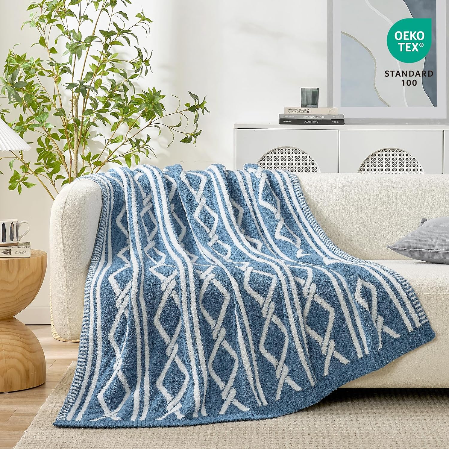50x60 Geometric Reversible Boho Throw