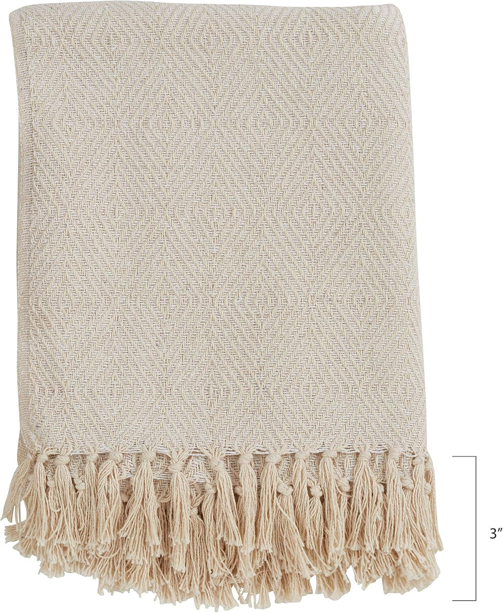 Soft Cotton Diamond Weave Throw