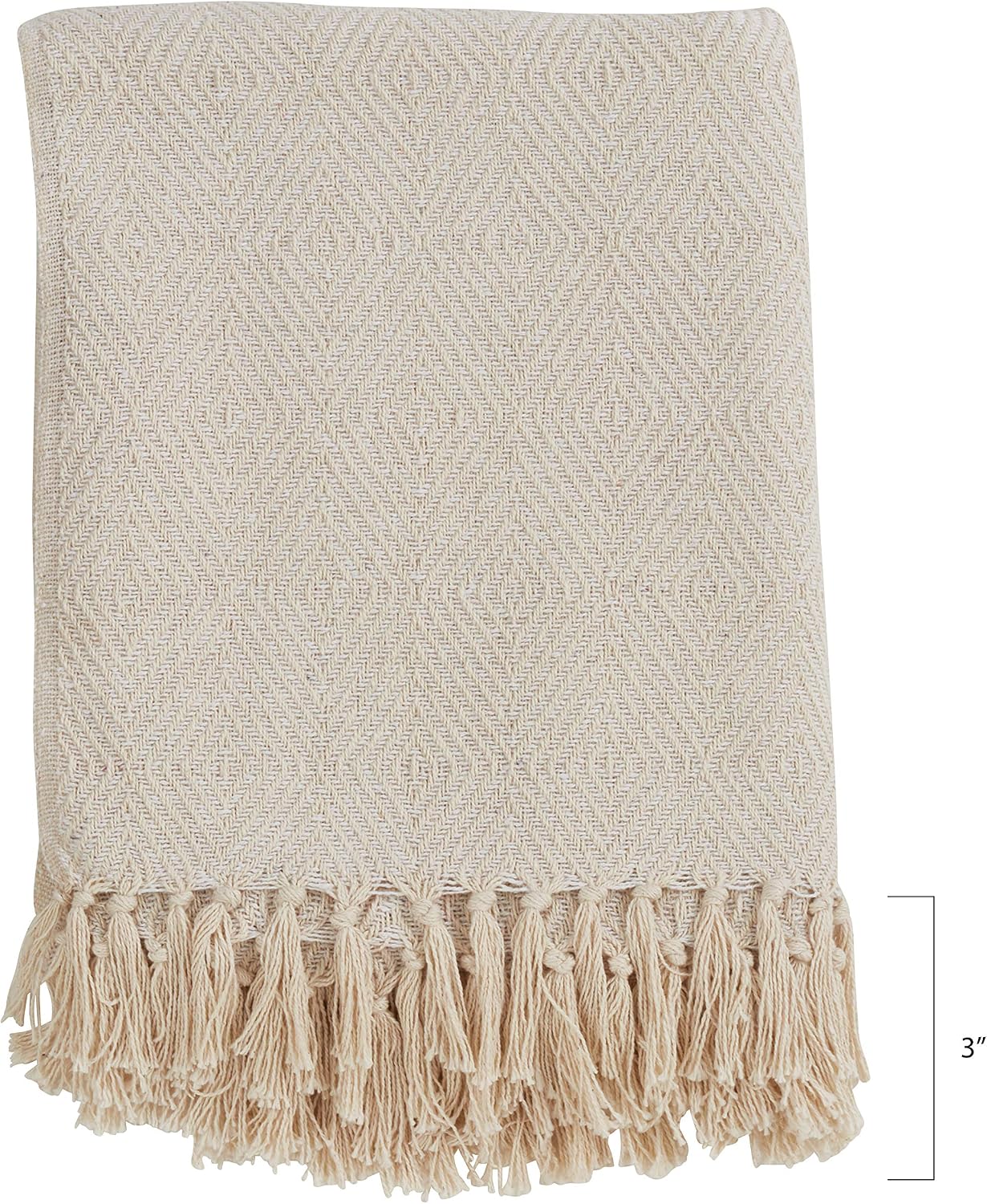Soft Cotton Diamond Weave Throw