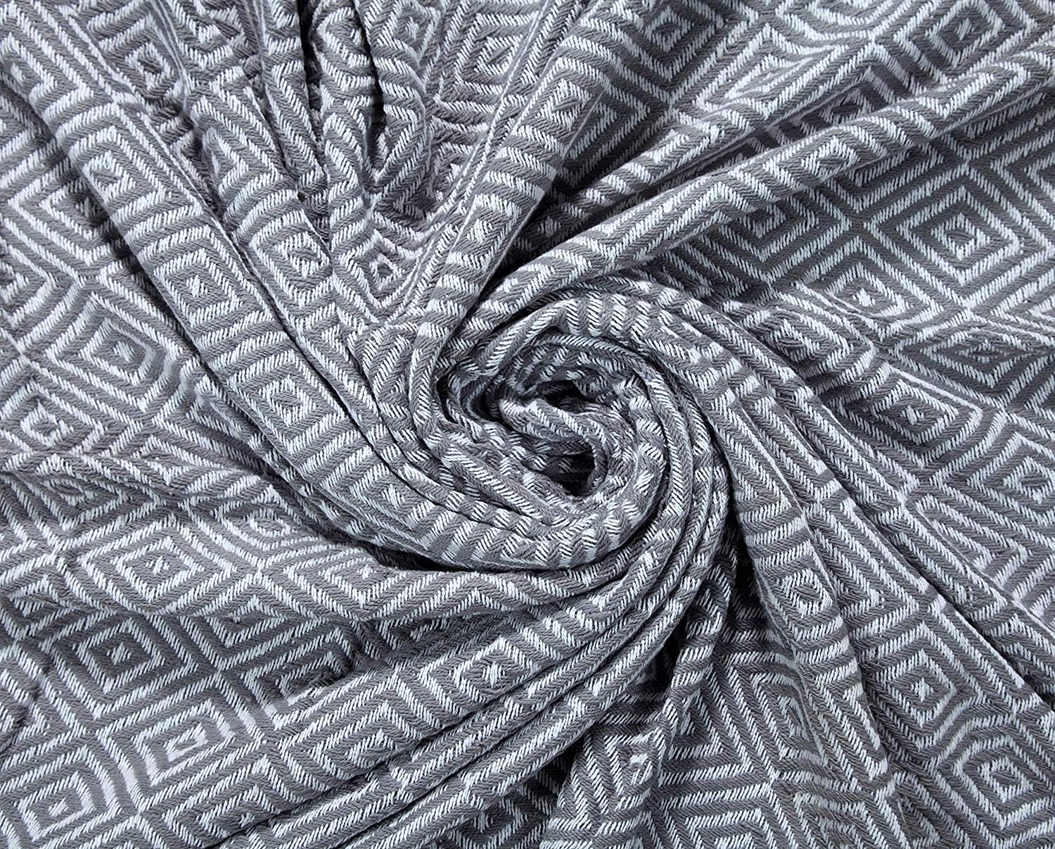50x60 Platinum Cotton Woven Throw Set