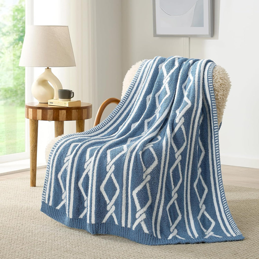 50x60 Geometric Reversible Boho Throw