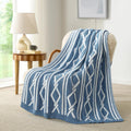 50x60 Geometric Reversible Boho Throw